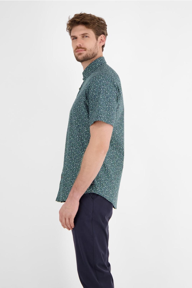 SHIRT MET HALVE MOUWEN ZOMERS PATROON 2542305 485 CLASSIC NAVY